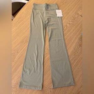 Althleta Girl Light Green High Rise Chit Chat Flare Pant